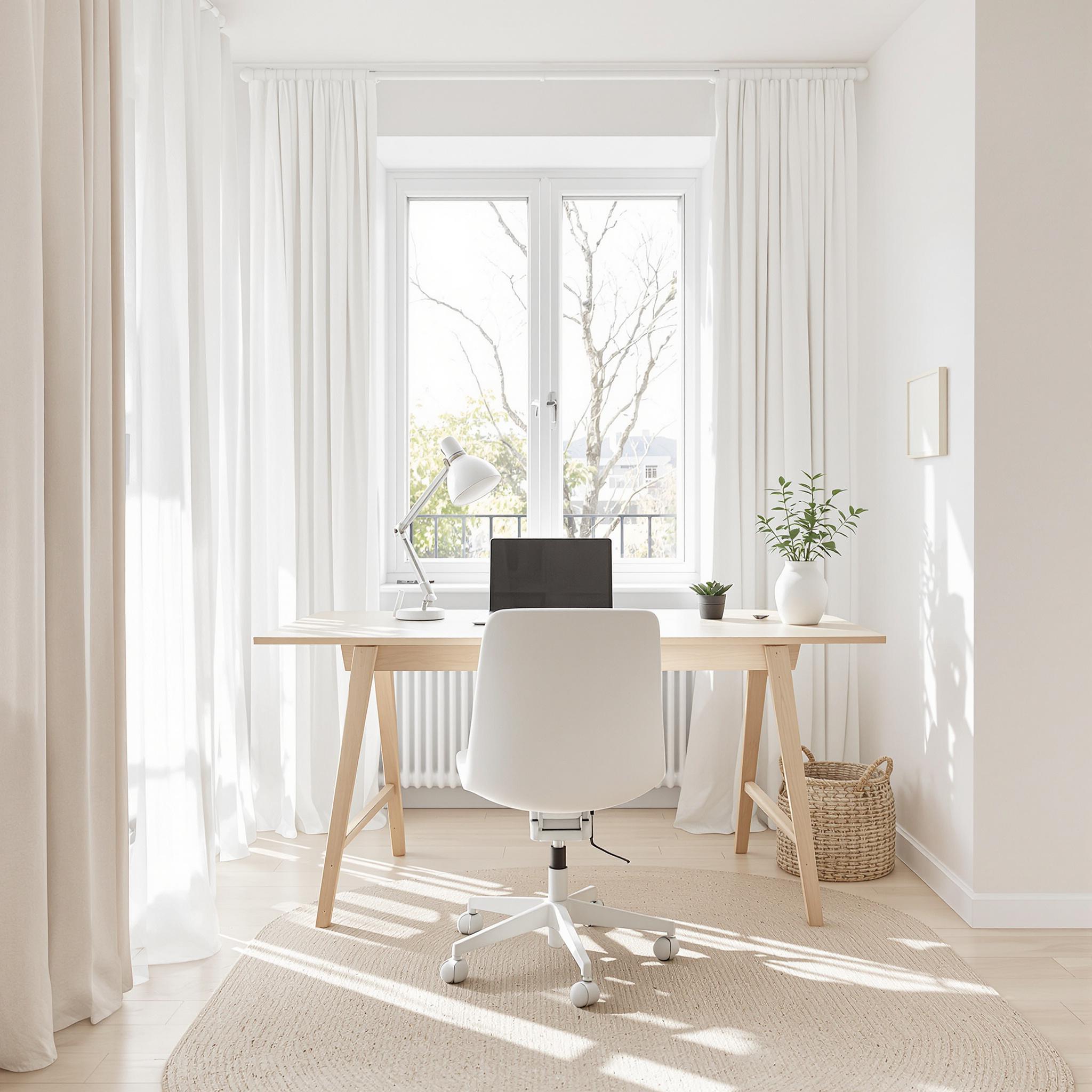 Cozy Home Office with Scandinavian Vibes