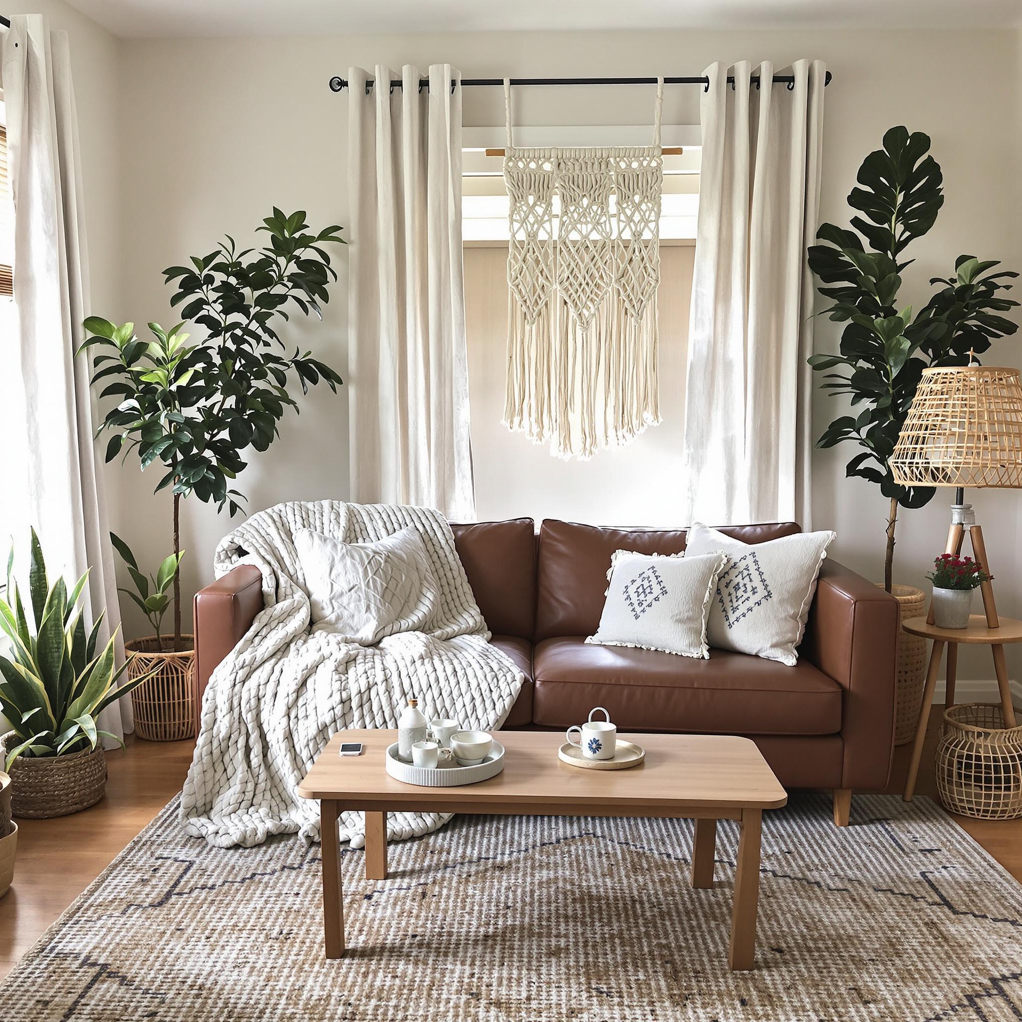 Curtains, Rugs, and Throws: Softening a Modern Living Room ideas