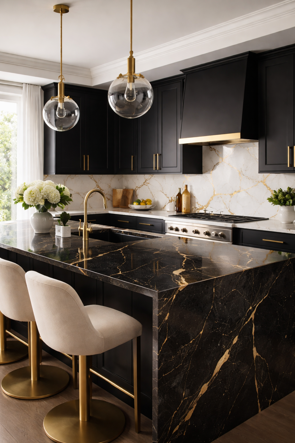 Kitchen Cabinet & Countertop Color Combinations — 15 15 Kitchen Cabinet and Countertop Color Combinations That Always Work - idea 3