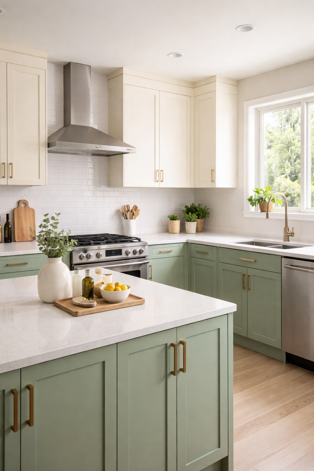 Sage Green and Cream Kitchen Ideas to Copy 15 Sage Green and Cream Kitchen Ideas You'll Want to Copy - idea 1