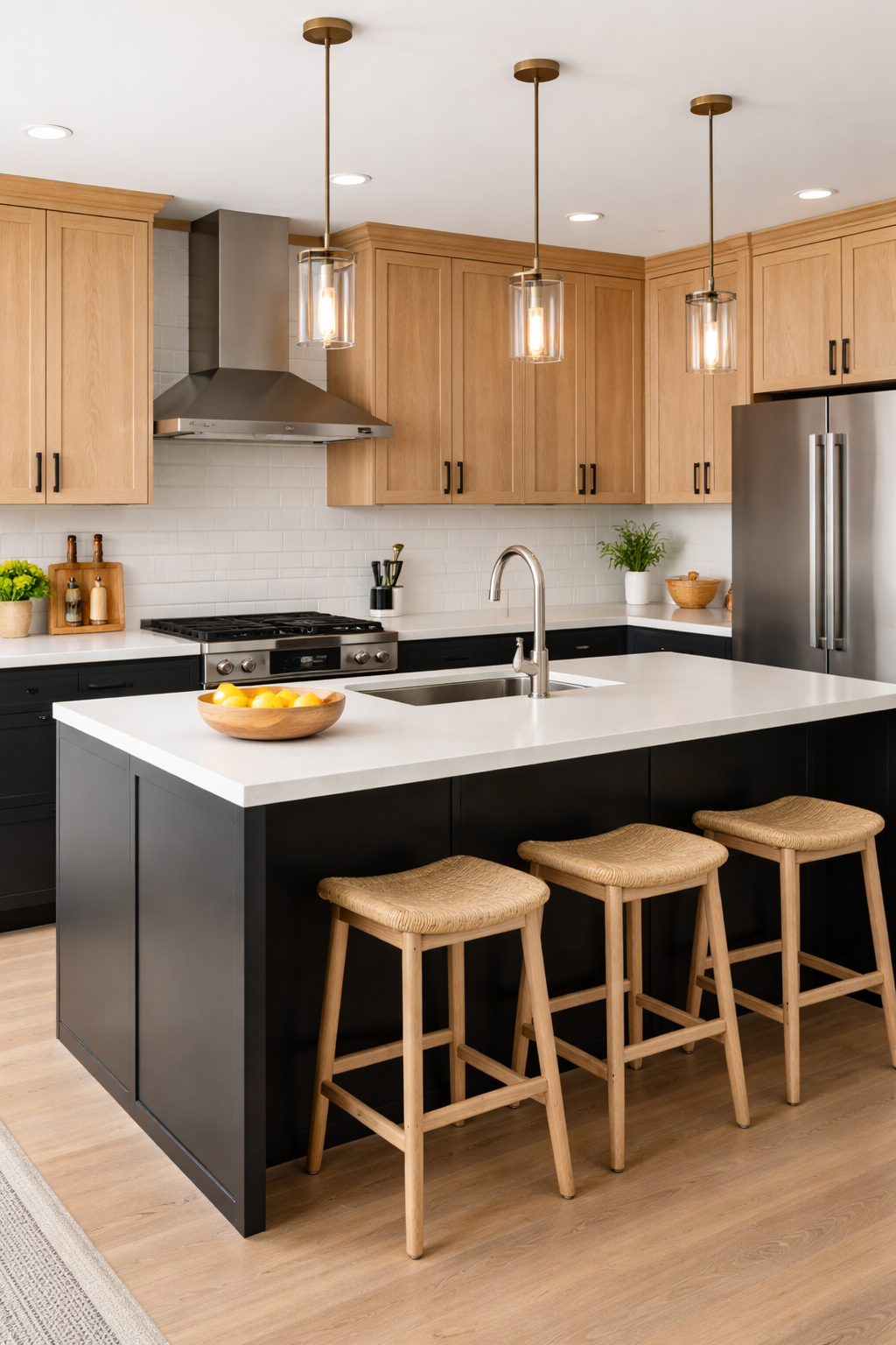 White Oak and Black Kitchen Ideas for Warm Modern Style 15 White Oak and Black Kitchen Ideas for a Warm Modern Look - idea 1
