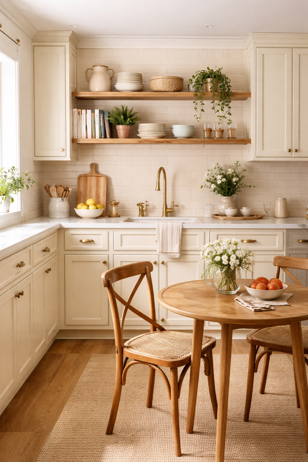 Cream Kitchen Cabinets: 17 Warm, Timeless Ideas 17 Cream Kitchen Cabinets for a Warm and Timeless Look - idea 2