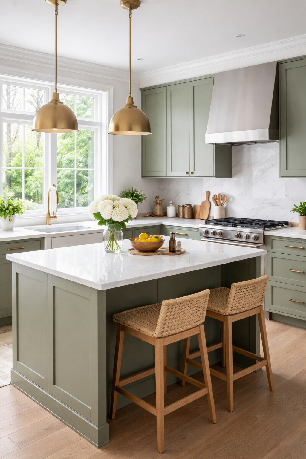 Natural Green Kitchen Ideas: 15 Fresh Design Tips 15 Green Kitchen Ideas That Bring a Fresh Natural Feel - idea 1