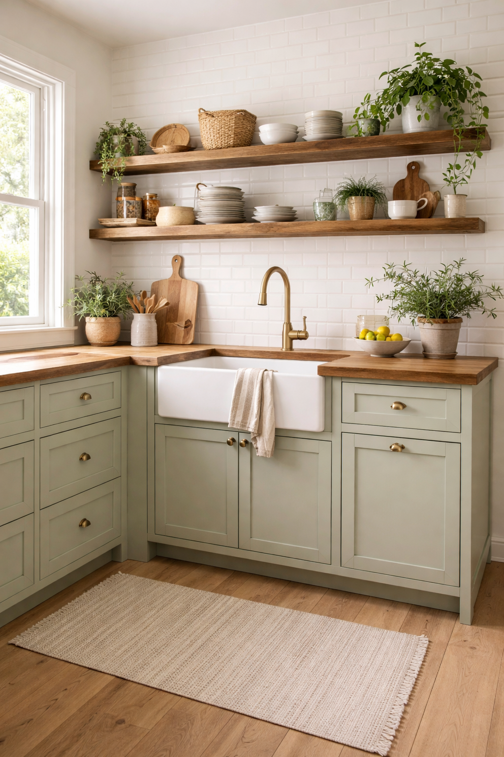 Natural Green Kitchen Ideas: 15 Fresh Design Tips 15 Green Kitchen Ideas That Bring a Fresh Natural Feel - idea 3