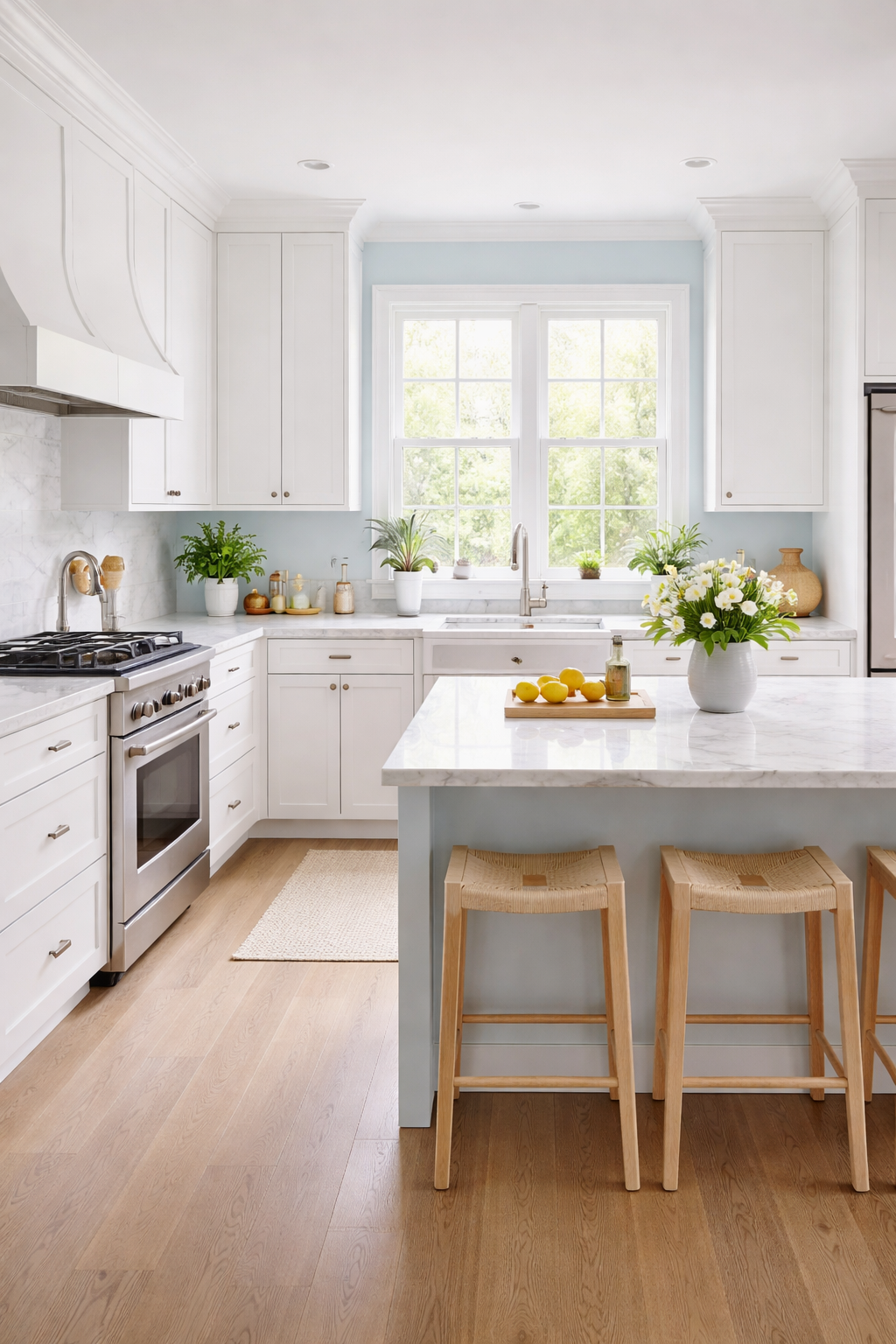 Kitchen Color Combinations With White Cabinets - 15 Ideas 15 Kitchen Color Combinations With White Cabinets That Look Beautiful - idea 1