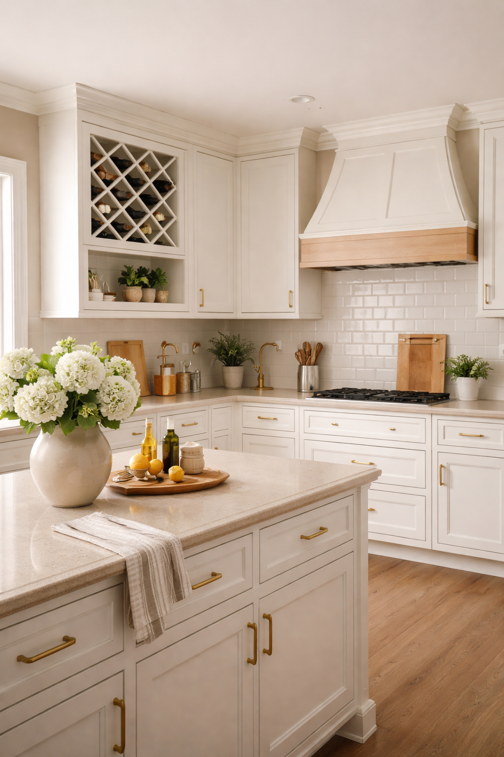 Kitchen Color Combinations With White Cabinets - 15 Ideas 15 Kitchen Color Combinations With White Cabinets That Look Beautiful - idea 2